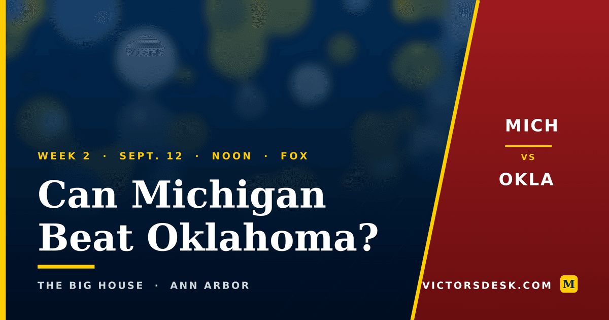 Can Michigan Actually Beat Oklahoma?
